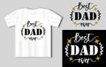 Best dad ever quote. Vector lettering for t shirt, poster, card. Happy fathers day concept