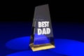 Best Dad Father Parenting Award Words Royalty Free Stock Photo