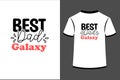 Best Dad Galaxy. Royalty Free Stock Photo