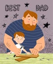 Best dad postcard