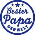Best Dad of the world German Royalty Free Stock Photo