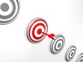 Best darts target success choice concept Royalty Free Stock Photo