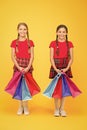 Best day ever. Girls with shopping bags. Rediscover great shopping tradition. Shopping and purchase. Black friday. Sale