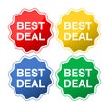 Best Deal flat style badges