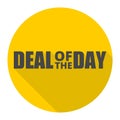 Best deal icon with long shadow Royalty Free Stock Photo