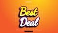 Best deal text effect Royalty Free Stock Photo