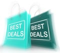 Best Deals Shopping Bags Represent Bargains and Discounts