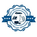 Best delivery services stamp for print