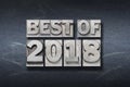 Best of 2018 den Royalty Free Stock Photo