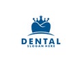 King Dental logo, Crown or Royal Dental logo vector., dental clinic logo design inspiration