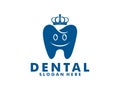 King Dental logo, Crown or Royal Dental logo vector., dental clinic logo design inspiration