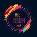 Best Design 2017 Round Frame Border Art Brush