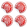 Best Easter sale , stickers red set