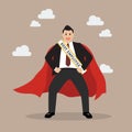 Best employee businessman superhero