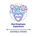 Best employee experience concept icon