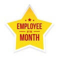 Best Employee of the Month award badge