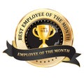 Best employee of the month - workrecognition award ribbon