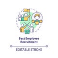 Best employee recruitment concept icon