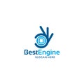 Best engine Technology logo designs template Royalty Free Stock Photo