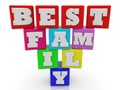 Best family concept on toy cubes