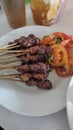 Best food in the world. Satay Indonesia.