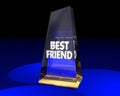 Best Friend Award Prize Trophy Winner Appreciation Royalty Free Stock Photo