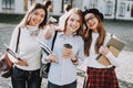 Best Friend Forever. Girls. Happy Together. Fun Royalty Free Stock Photo