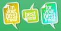 Best friend vector stickers Royalty Free Stock Photo