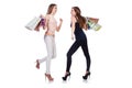 Best friends afte shopping Royalty Free Stock Photo