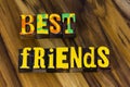 Best friends forever together bff friendship fun lifestyle Royalty Free Stock Photo