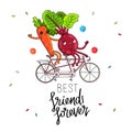 Best friends forever. The trend calligraphy Royalty Free Stock Photo