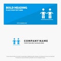 Best, Friends, Friendship, Group SOlid Icon Website Banner and Business Logo Template
