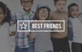 Best Friends Friendship Partnership Relationship Concept Royalty Free Stock Photo