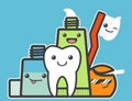 Best friends of healthy tooth.