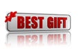 Best gift banner with ribbon