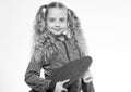 Best gifts for kids. Ultimate gift list help pick perfect present for girl. Child hold penny board. Kid long hair carry