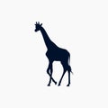 The Best Giraffe Silhouette Vector Logo Illustration For Wildlife Icon Royalty Free Stock Photo