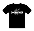 Best godfather ever, T shirt lettering, greeting print template. Gift for godfather birthday, saying for tshirt