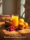 Best Good Morning Picture With Breakfast Royalty Free Stock Photo