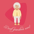 Best grandma ever card/poster Royalty Free Stock Photo