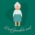 Best grandma ever card/poster Royalty Free Stock Photo