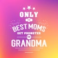 Best grandma handwritten in white