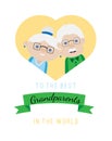 Best grandparents greeting card