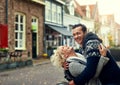 This is the best holiday ever. an affectionate young couple enjoying their time on vacation. Royalty Free Stock Photo