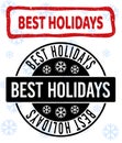 Best Holidays Grunge and Clean Stamp Seals for Xmas