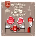 Best Hot Burgers; stickers pack.fast foodmenu restaurant design