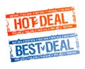 Best hot deal stamps. Royalty Free Stock Photo