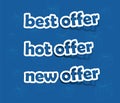 Best, hot and new offer