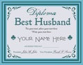 Best husband diploma