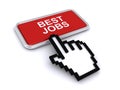 Best jobs button Royalty Free Stock Photo
